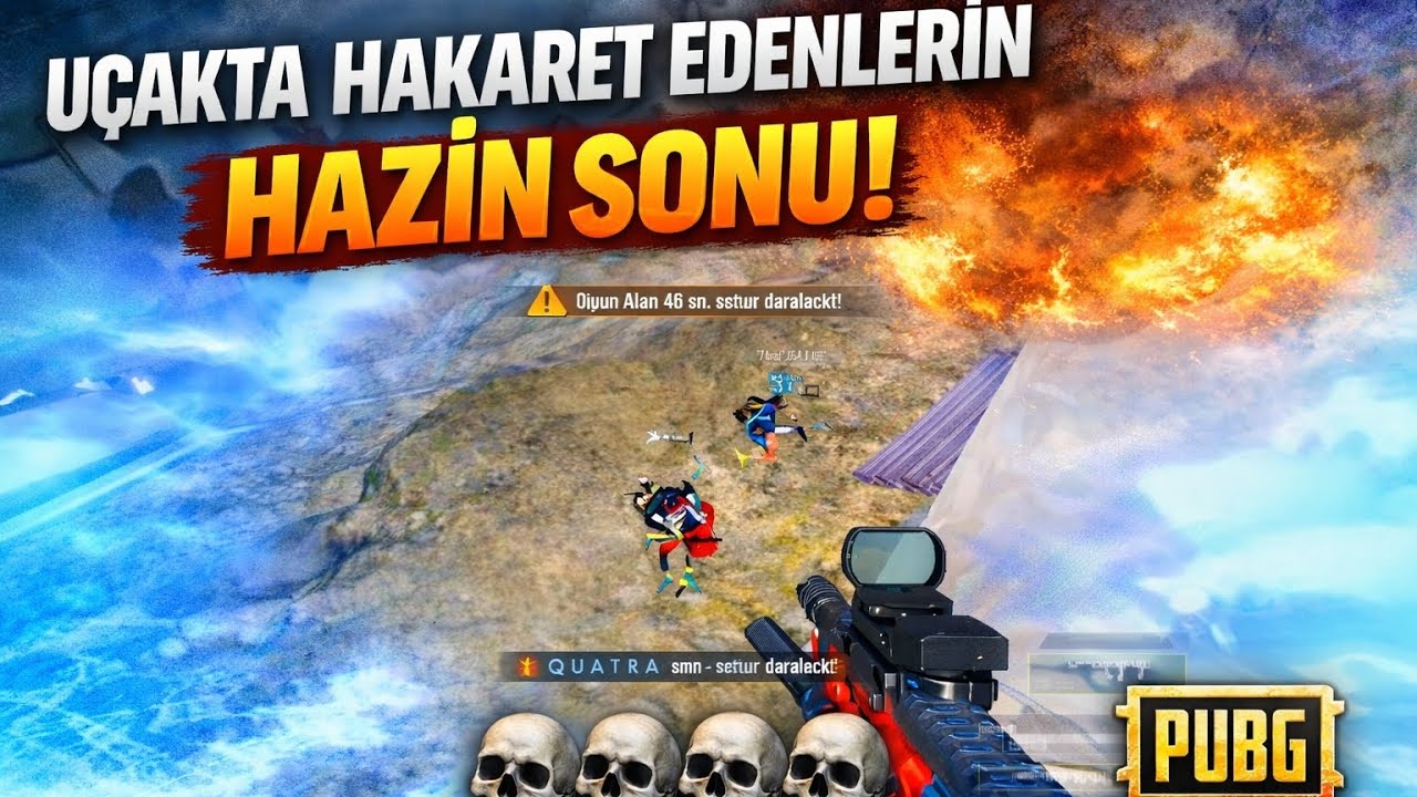 UÇAKTA HAKARET EDENLERİN HAZİN SONU ☠️ PUBG MOBİLE 