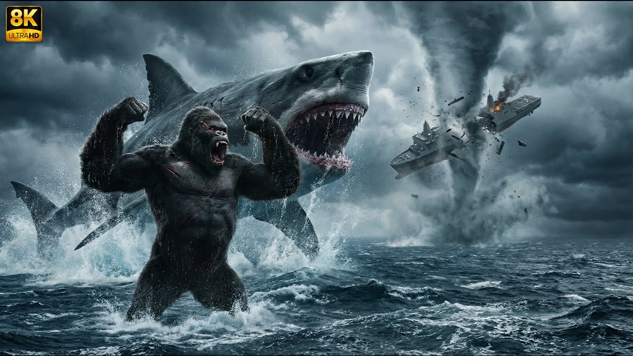 King Kong vs Megalodon: Naval Fleet Destroyed