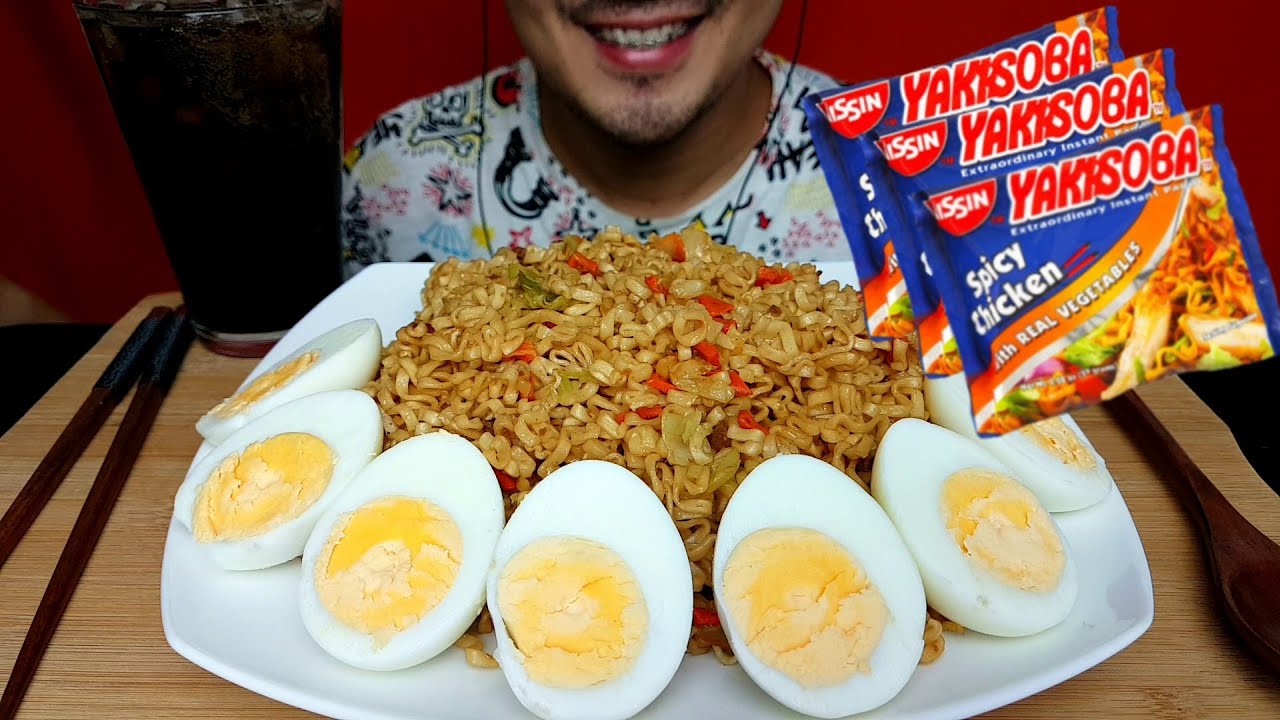 ASMR YAKISOBA NOODLES | MUKBANG Eating Sounds (No Talking)