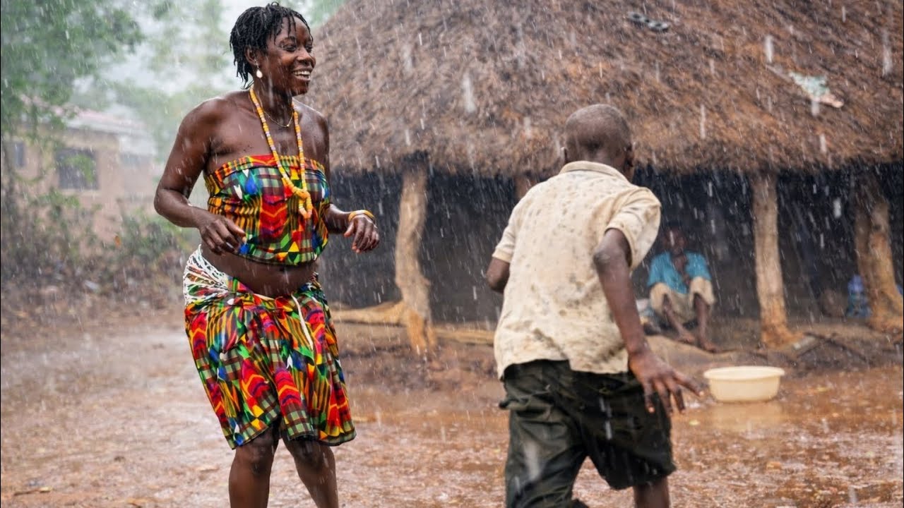 Дождливый день в Северной Уганде 🇺🇬 // Танцы под дождем