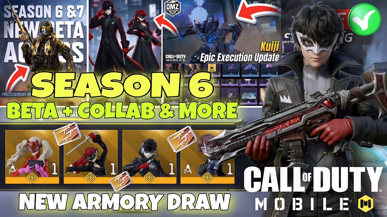 Утечки 6-го сезона + Новая легендарная коллаборация Persona 5 + Бета-сервер 6-го сезона + Добиван...