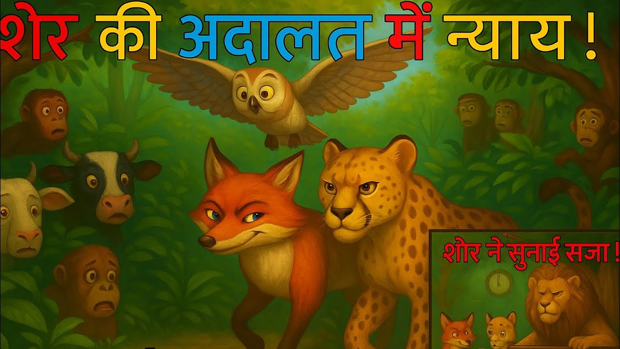 Sher ki Adalat mein nyaay.@ishuStorytime @Bjrangisob2099 @shinzootvhindi #foryou #cartoon #toonindia