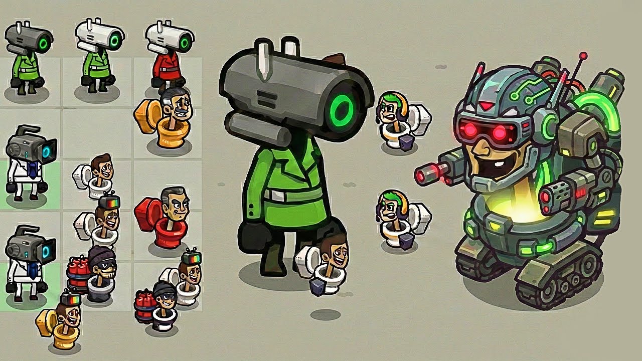 Skibidi Toilet _ Clash In Merge, Titan Cameraman Vs Skibidi Toilet Epic Battle Attack On Merge