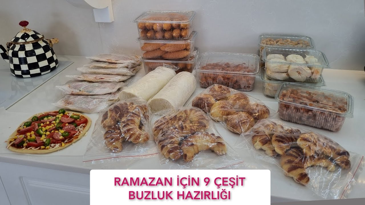 RAMAZAN İÇIN 9 ÇEŞİT BUZLUK HAZIRLIĞI😍 BUZLUK STOKLARI👌