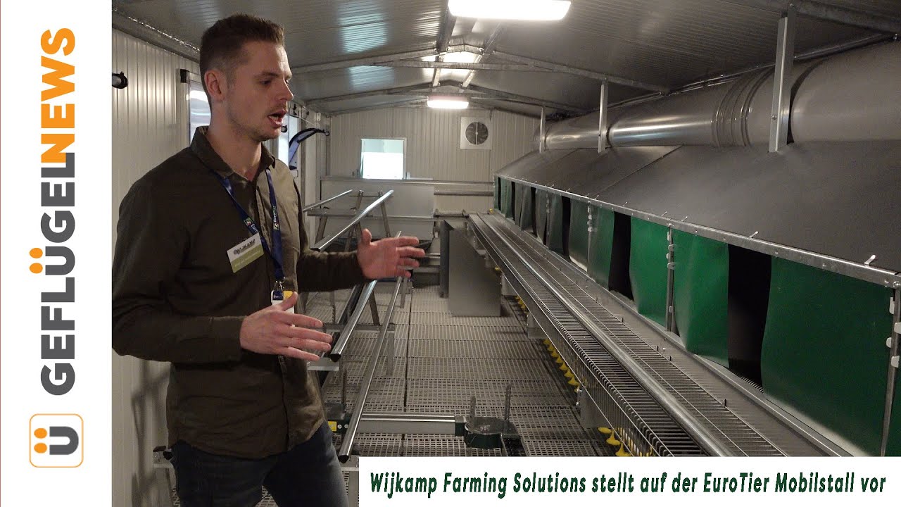 Mobilstall von Wijkamp Farming Solutions auf der EuroTier 2022 - Modell Chickenwagon 300
