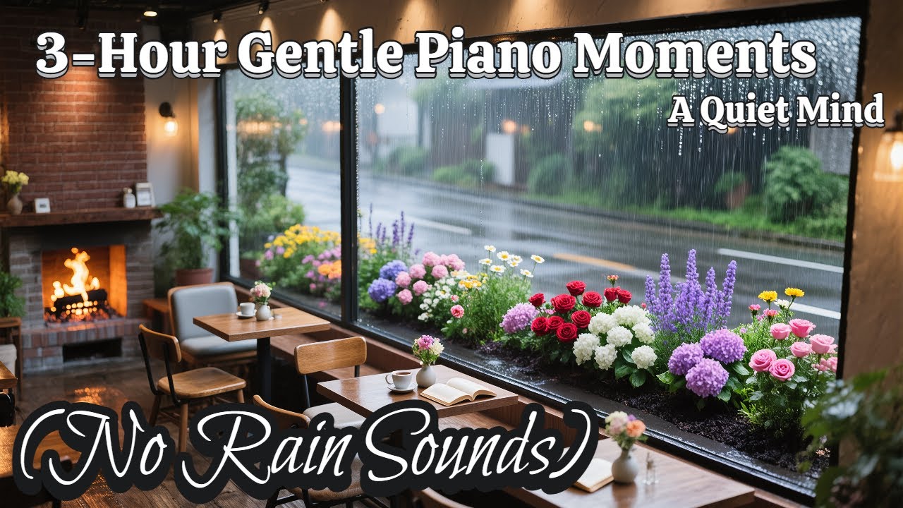 Relaxing Piano (24) (No Rain Sounds) 3-Hour Gentle Piano Moments: A Quiet Mind