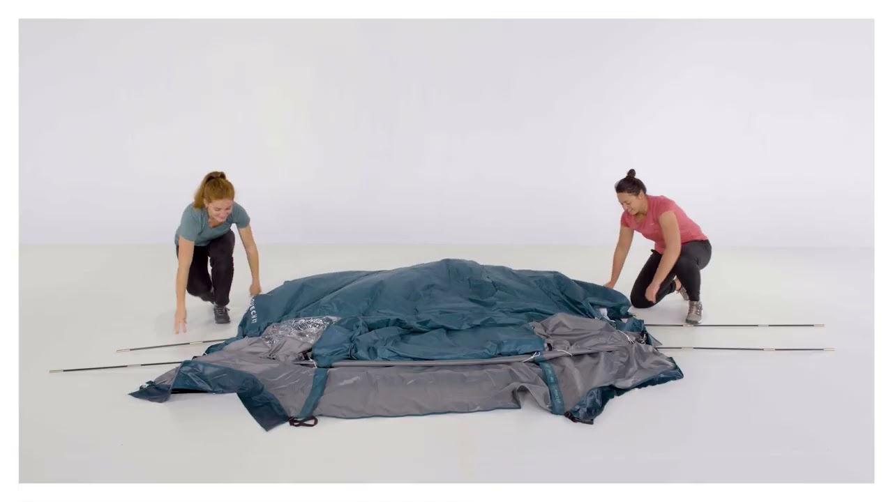 Montare cort Camping MH100 XXL 4 Persoane