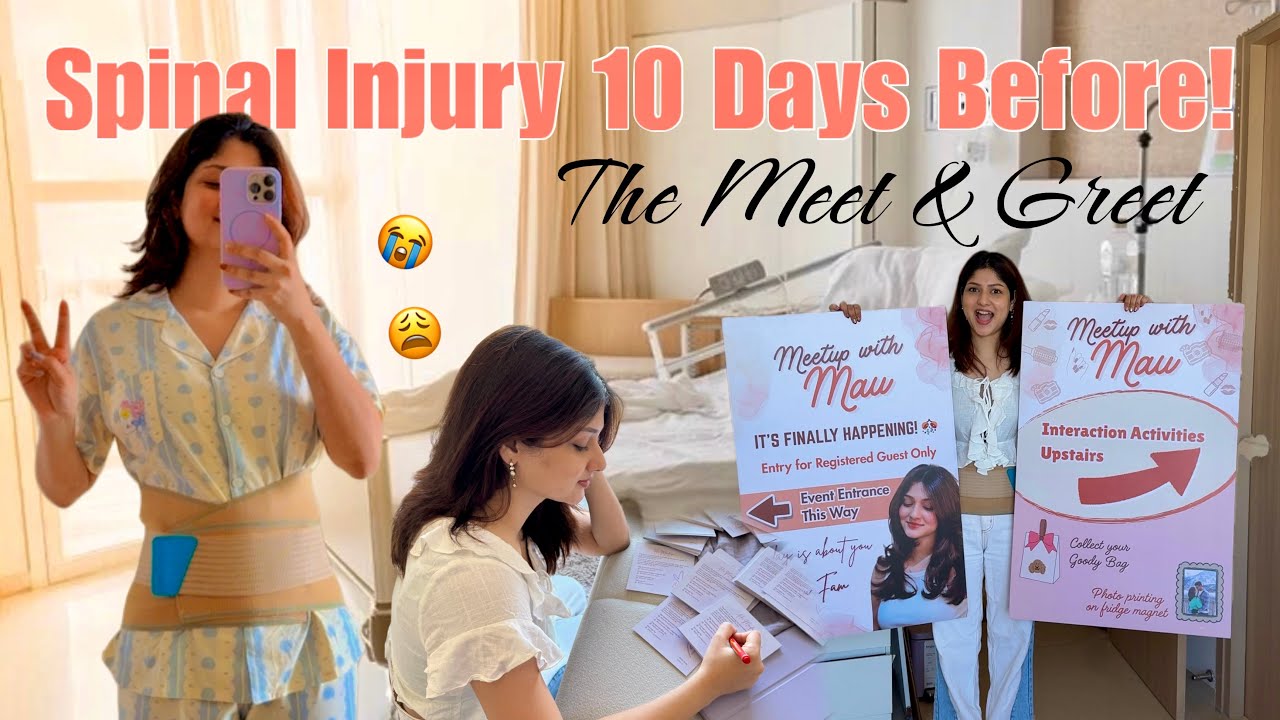 Sudden Back Injury❗️Meet & Greet Prep Vlog ❤️