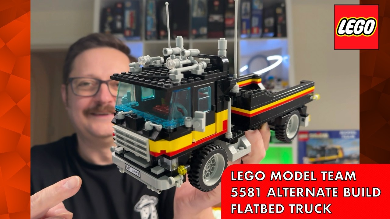 Vintage Lego Model Team Set 5581 Alternate Build Flatbed Truck
