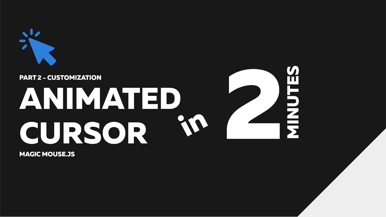 Animated Cursor + Cool Link Hover Effect Magic Mouse Js - Part 2