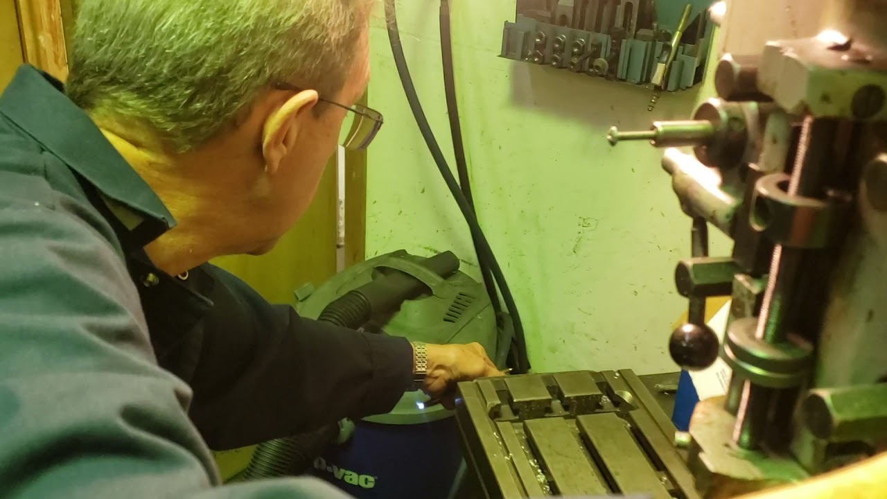 Fly cutting pistons on a Bridgeport mill at DG Machine