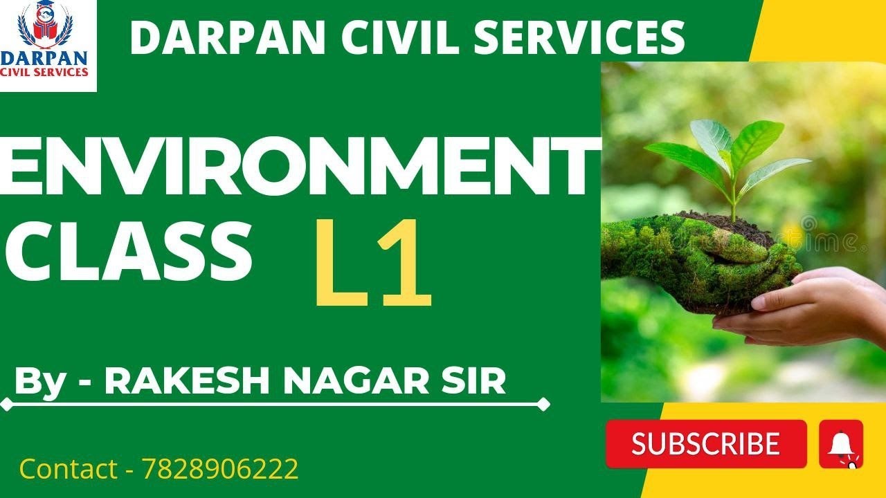 L- 1। ENVIRONMENT CLASS ।&zwnj; MPPSC MAINS । PAPER 3 UNIT 9 । पर्यावरण- परिभाषा क्षेत्र, घटक, आयाम