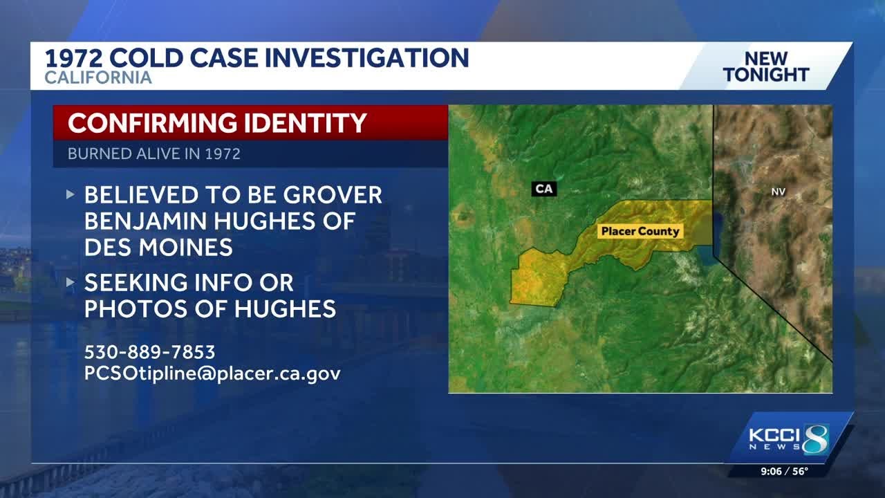 California cold case team believes 1972 victim may be Des Moines native