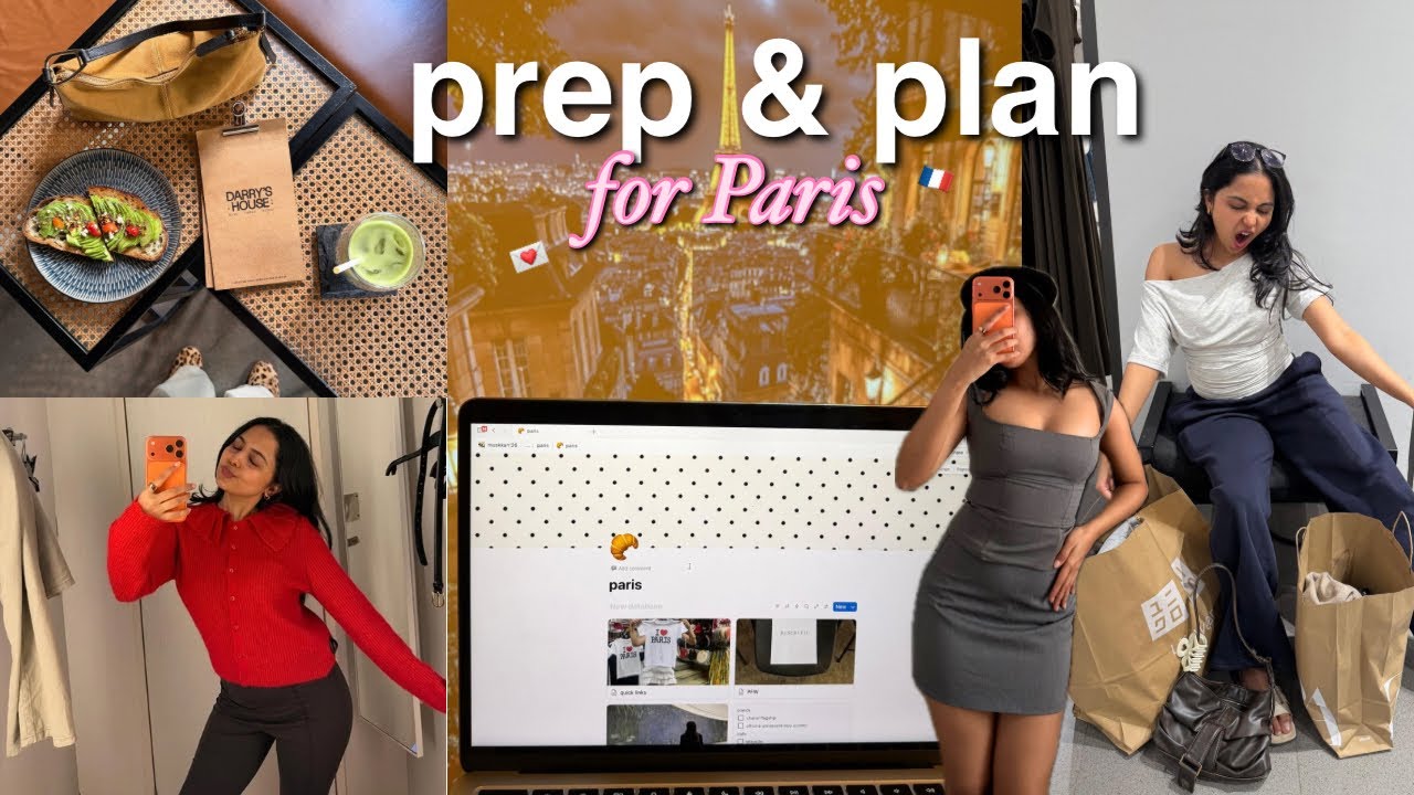 prep & plan a trip with me!!🥐🎀PARIS, PFW, Notion, Itinerary & last minute tragedy :(((