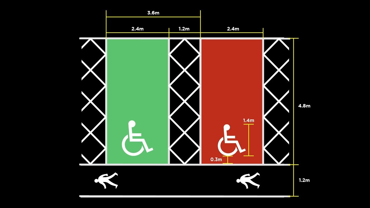 How to line mark a disabled parking bay in 4 easy steps