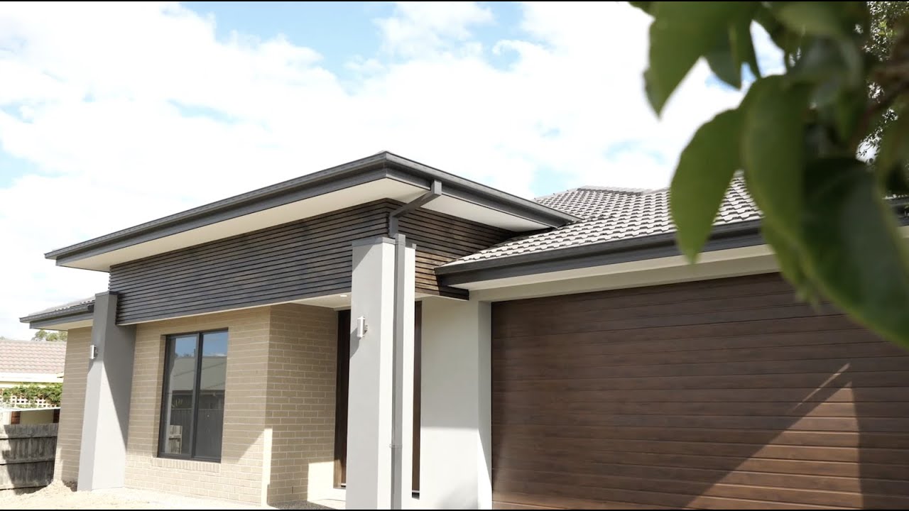 Newly built custom single storey house in Sunbury