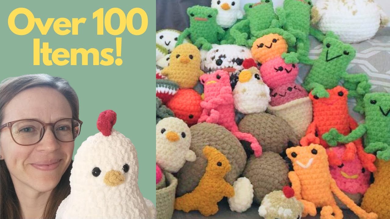 Everything I Crocheted In April: OVER 100 ITEMS!