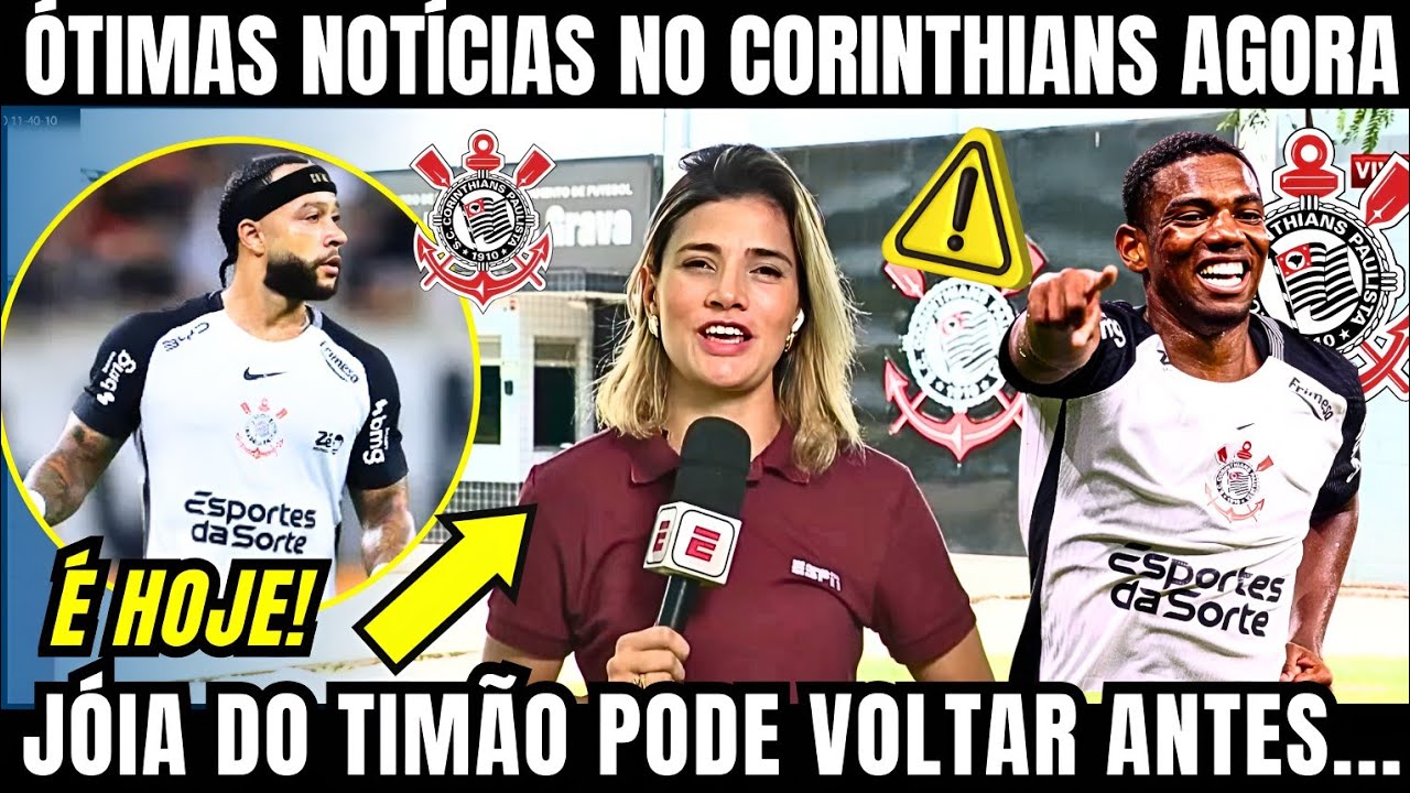 CORINTHIANS TEM ÓTIMA NOTÍCIA COM RECUPERAÇÃO DE JÓIA NESSA SEXTA E ANIMOU A FIEL TORCIDA AGORA 