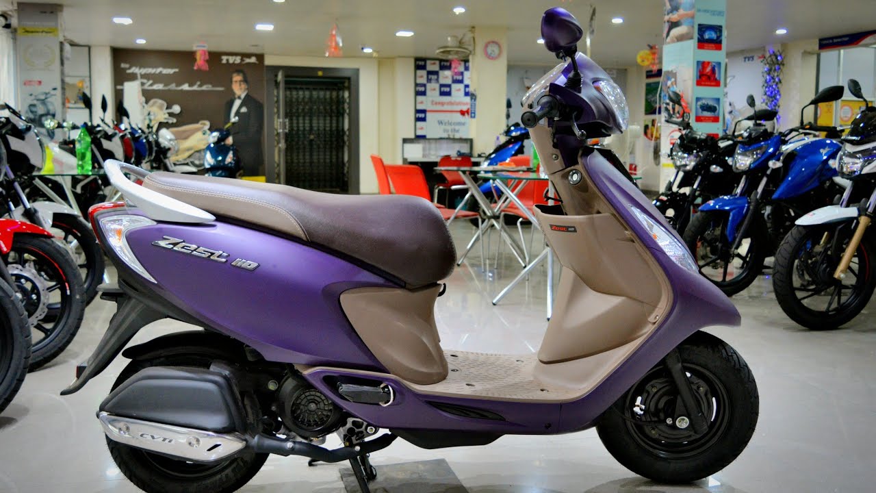 TVS Scooty Zest 110 with SBT Update 2019 || Matte Edition || Features || Detailed review
