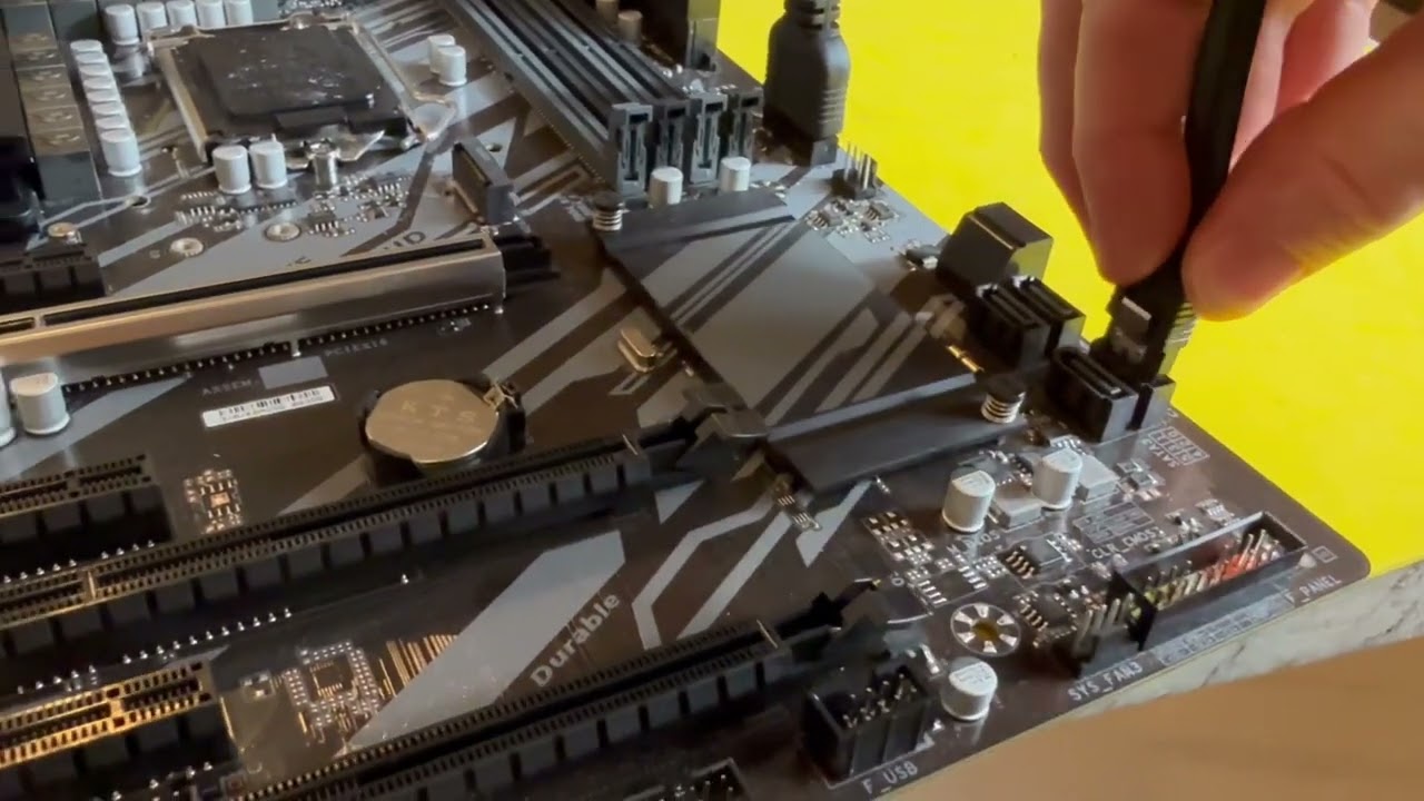 Gigabyte Z390 UD: common case and power connectors, Front panel