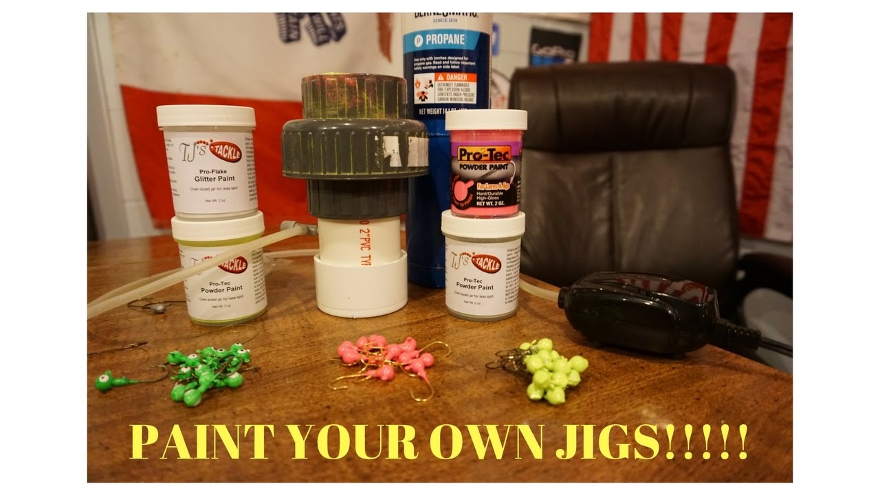 HOW TO PAINT JIGHEADS! Powder paint your own jigs at home!