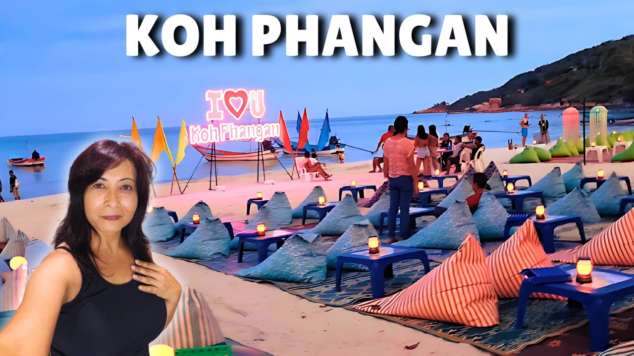Thailand EP19. Explore Haad Rin Beach Without the Full Moon Party. KOH PHANGAN