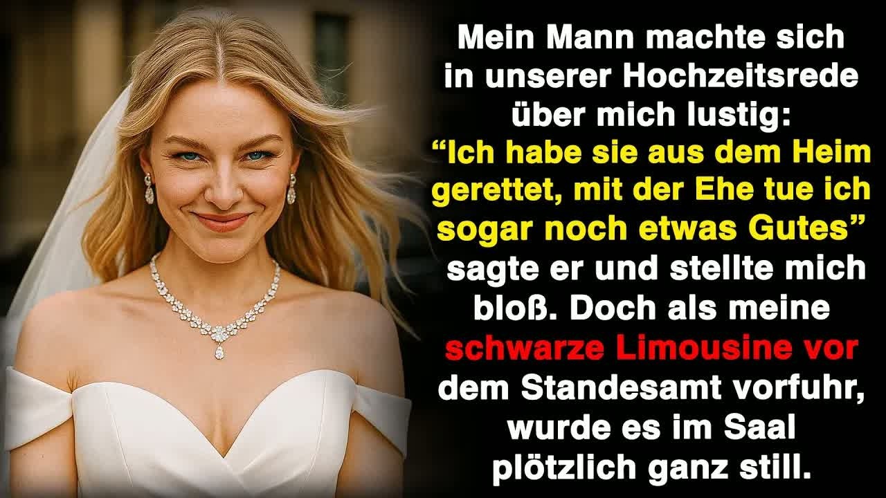 Mein Mann sagte auf unserer Hochzeit spöttisch, ich käme aus einem Heim, aber…