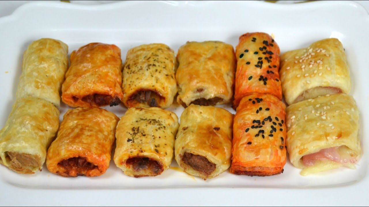 Hojaldres salados rellenos ¡6 ideas fáciles, rápidas y deliciosas de aperitivo!