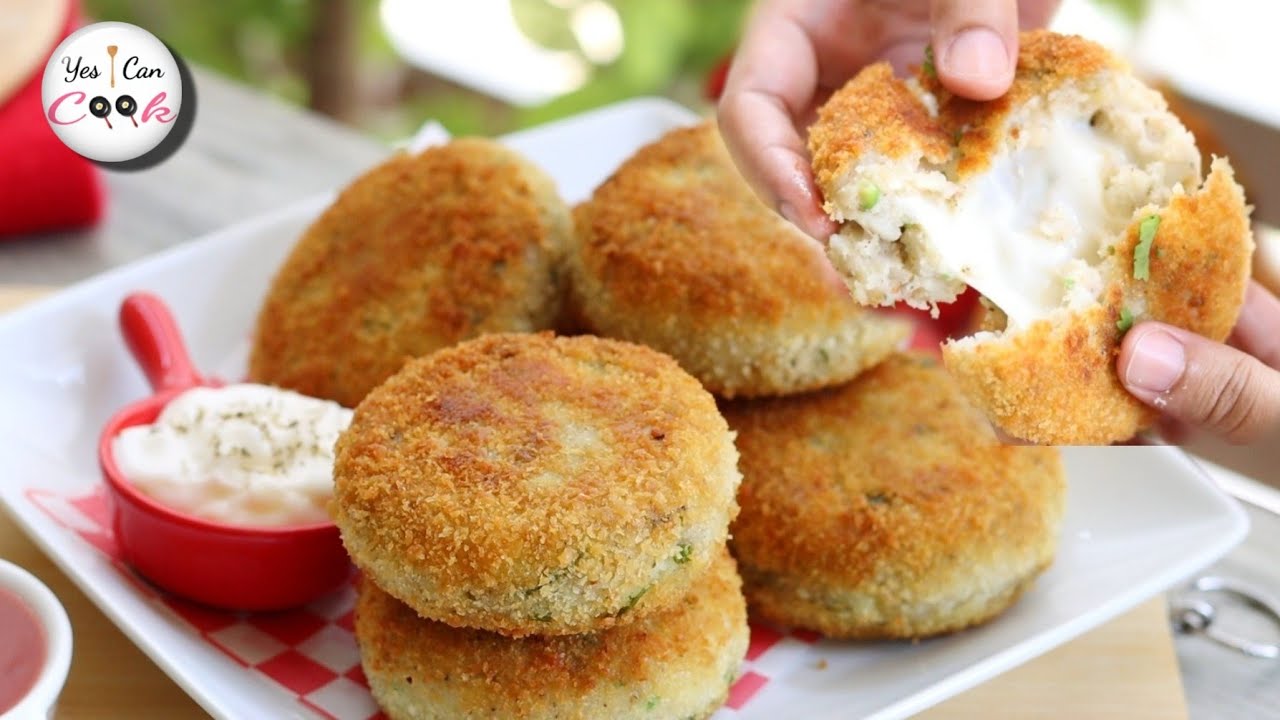 Potato Cheese Cutlets by (YES I CAN COOK)