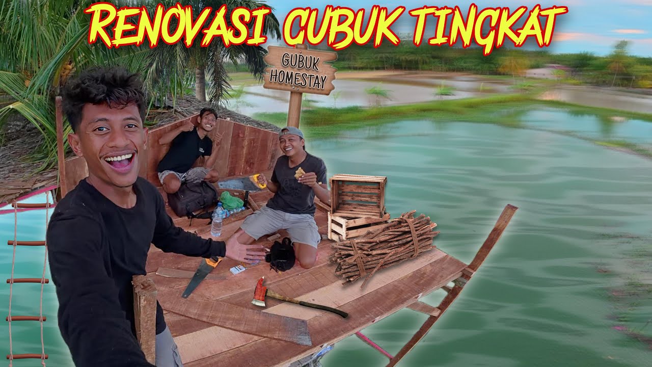 AKHIRNYA GOTONG ROYONG BUAT GUBUK ADSENSE TINGKAT LANTAI 2