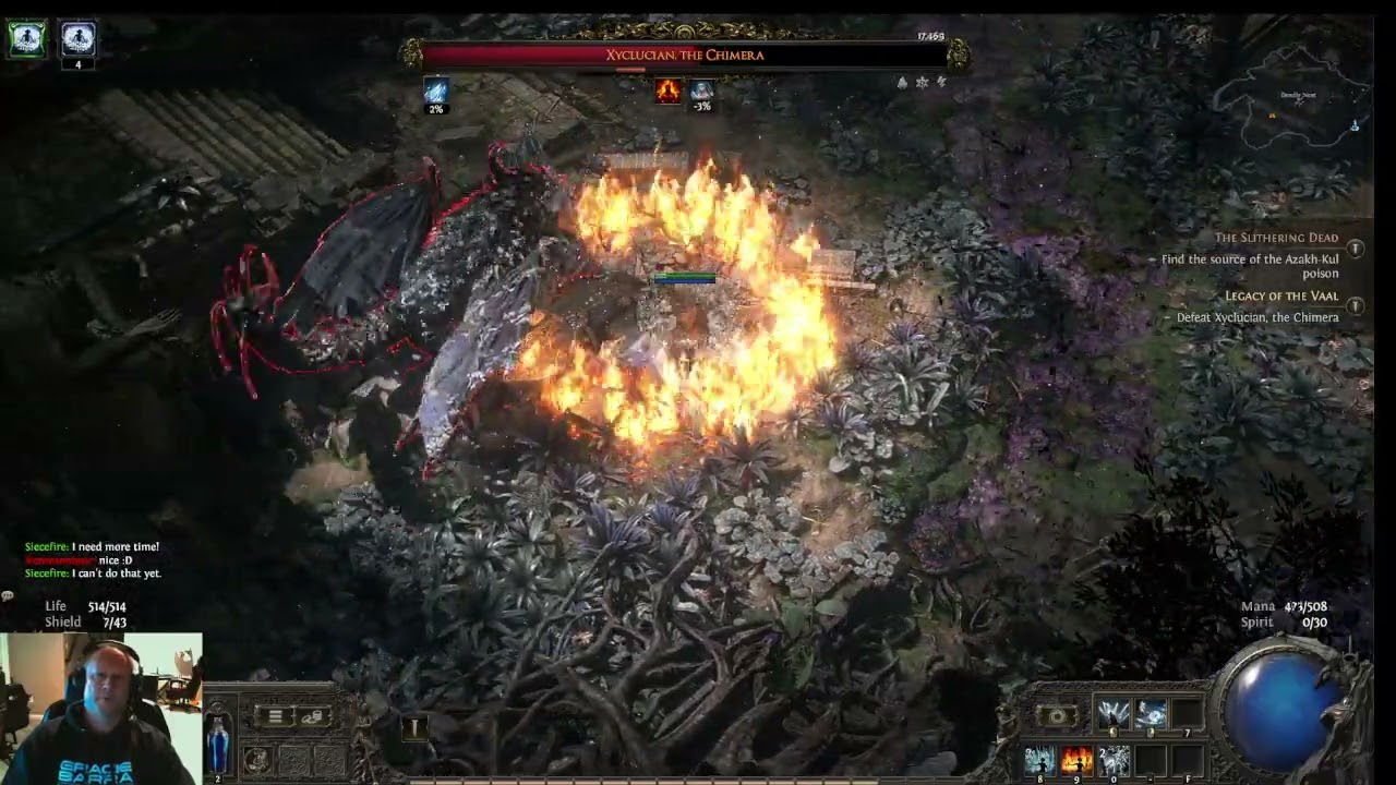 POE 2 Frost wall Sorc with cold penetration and freeze buildup