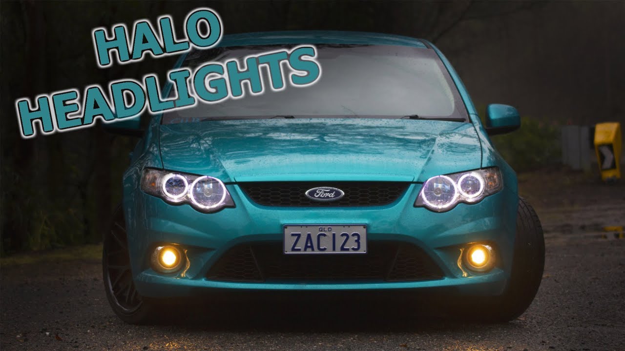 Установка фар Angel Eye Halo на мой Ford FG Turbo Falcon