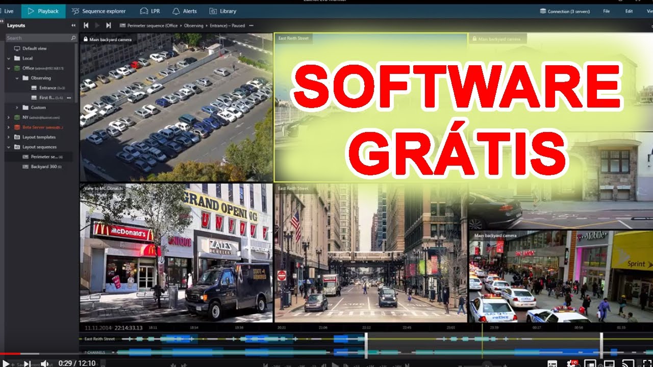 Luxriot: Software grátis de gravação e monitoramento