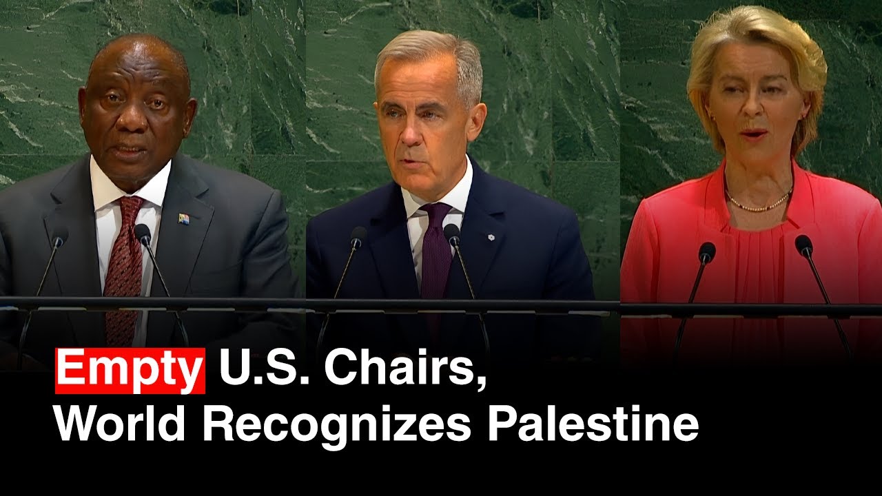 BREAKING NEWS: World Leaders Recognize Palestine at UN, Empty American Chairs Shock
