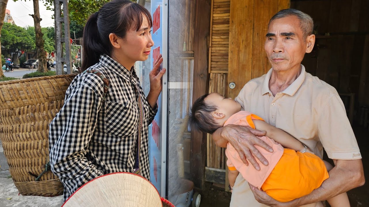 90 days away from daughter: trying to work with grandpa - Digging tubers - Cooking - Food processing