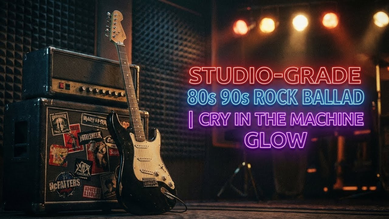 Studio-Grade 80s 90s Rock Ballad | Cry in the Machine Glow