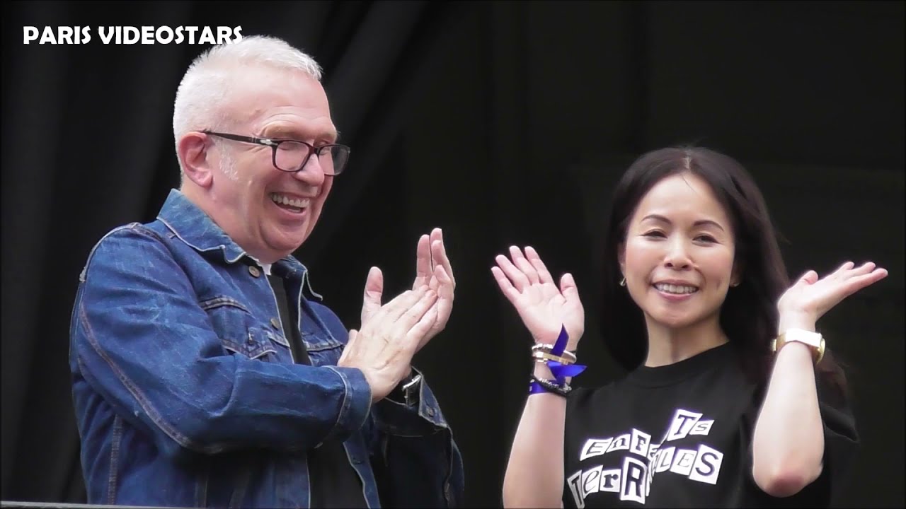 Designer & stylist Jean Paul Gaultier & Chitose Abe ( Sacai ) @ Paris Fashion Week show 7 july 2021