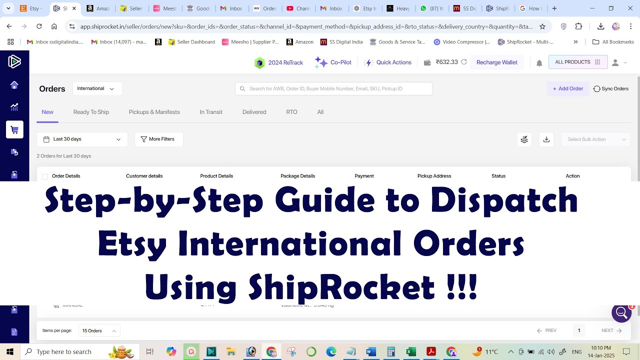 Step by Step Guide to Dispatch Etsy International Orders Using ShipRocket !!!