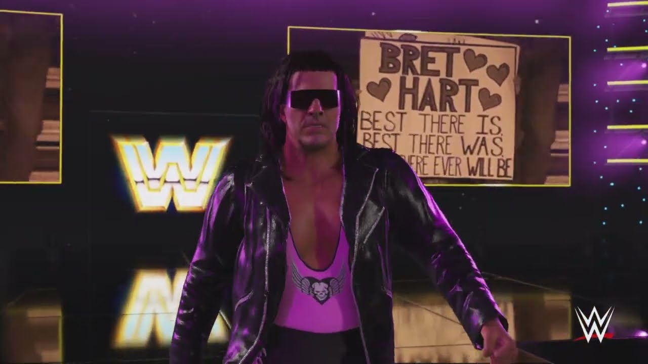KURT ANGLE VS BRET HART - WWE 2K25