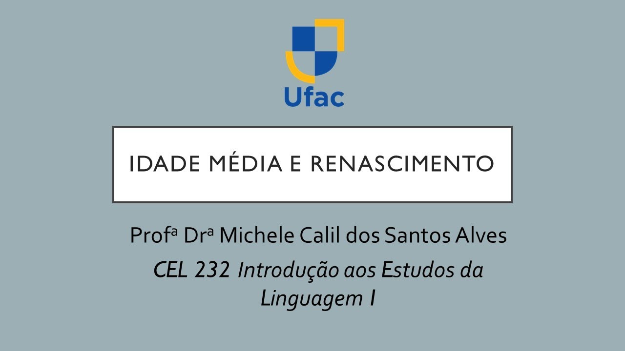 Estudos Linguísticos na Idade Média e Renascimento