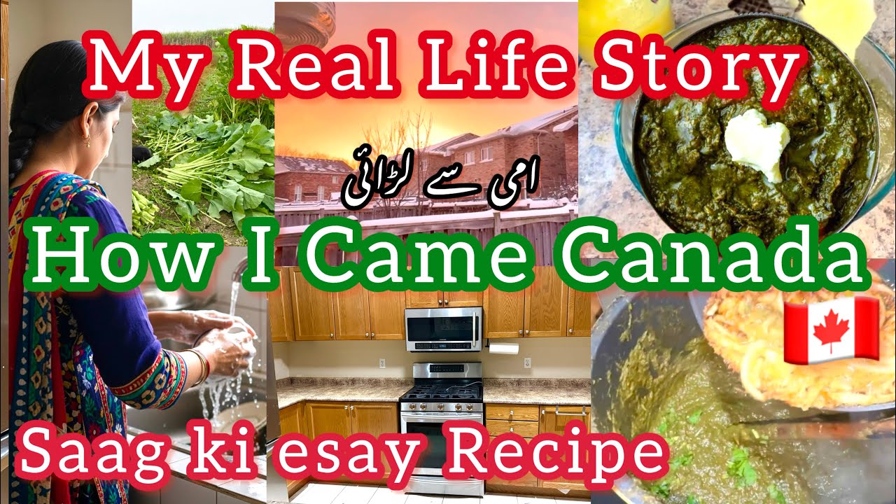 🇨🇦 How I Came to Canada | My Real Life Journey | Quick Saag Recipe Anyone Can Make | Easy & Tasty
