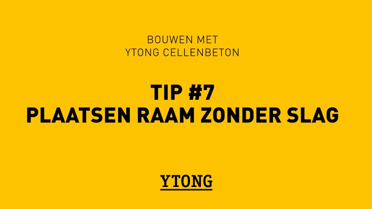 Ytong NL 07 Ytong Plaatsing Raamanker