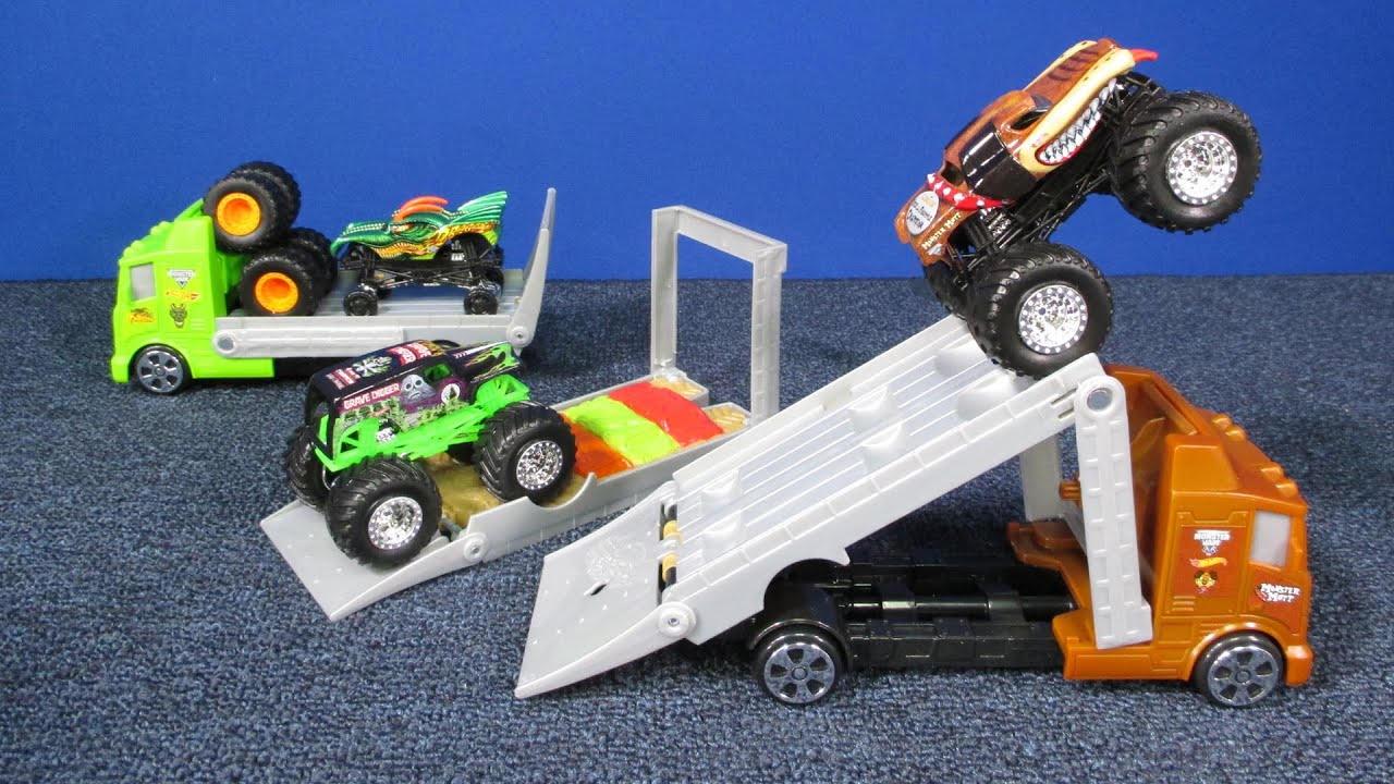 Monster Jam Travel Treads Haulers From Hot Wheels For Your Monster Trucks!