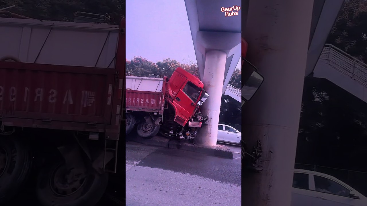 Real-Life Car & Truck Accidents Caught! 🔥 #Shorts