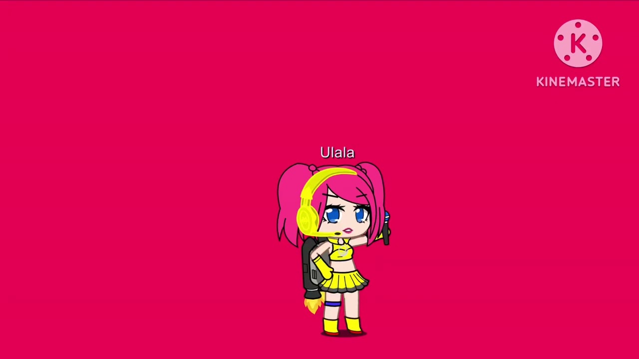 I made Ulala (yellow) from space channel 5 in gacha club