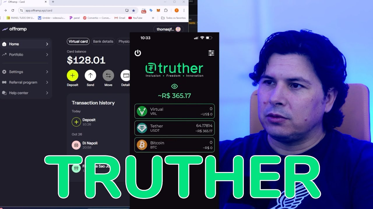 TRUTHER - CARTEIRA PARA FAZER PIX QUE CONVERTE CRIPTOMOEDAS EM PIX INST&Acirc;NTANEO - USO DO DIA DIA