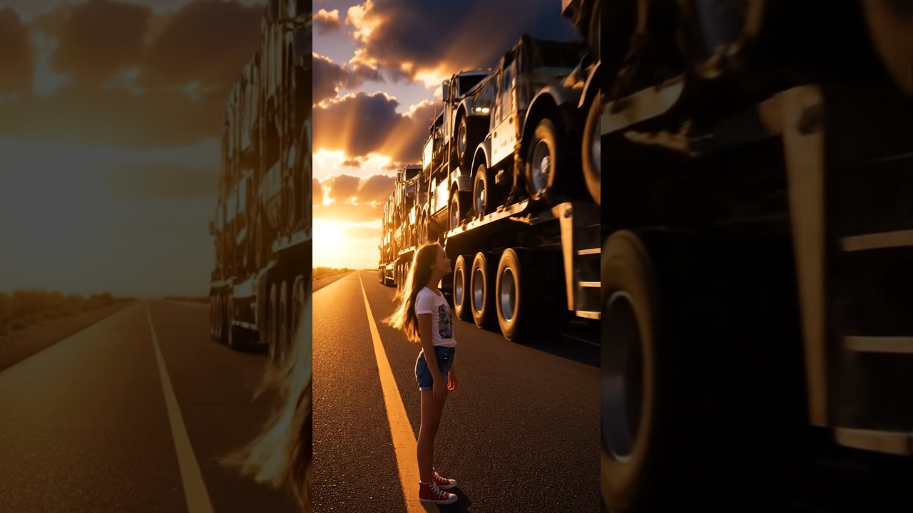This Giant Truck Is Carrying Other Trucks 😱 | AI-Generated Cinematic Scene