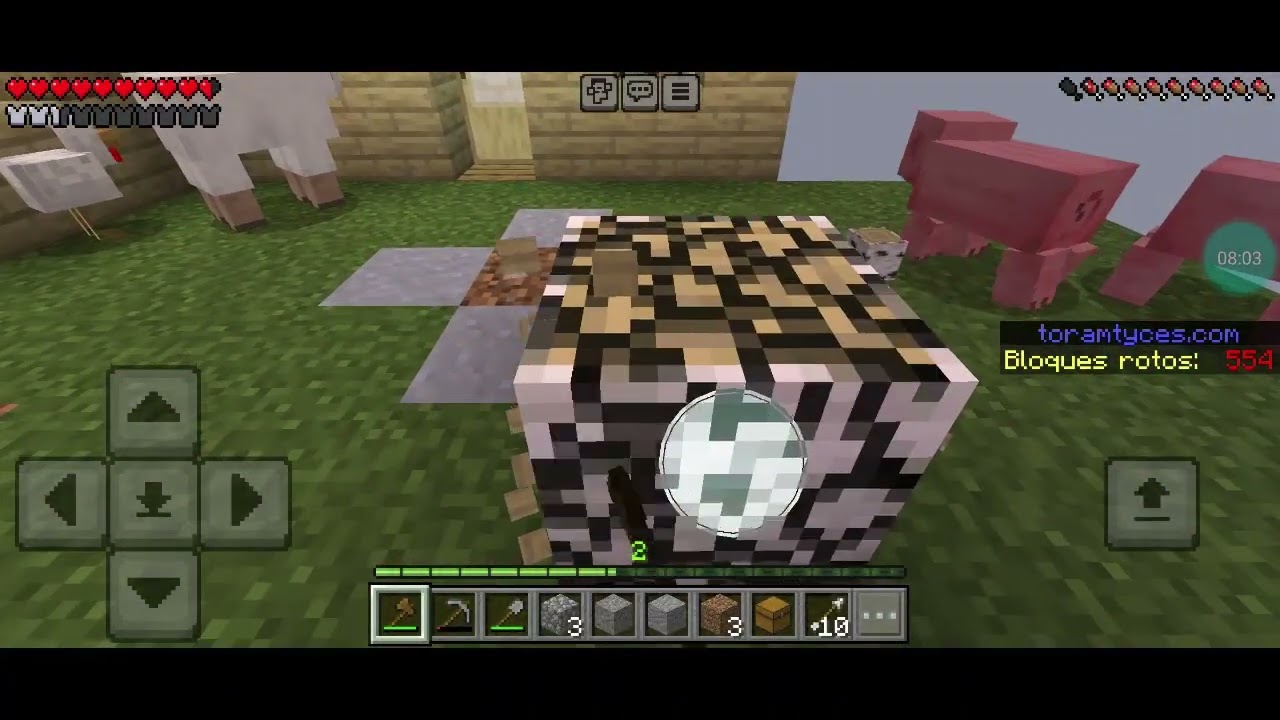 Jogando skaybrox no minecraft e olha oque aconteceu * destrui a minha porta *