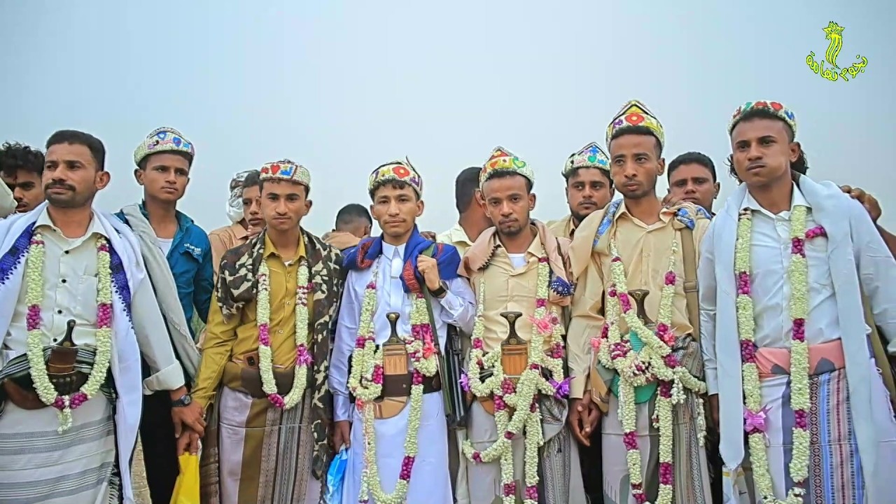 زفاف الإخوة عبدالحكيم وهاشم وعبدالله المغربي غناء المنشد ابراهيم حبيب بقرية عصابه بمشرافه