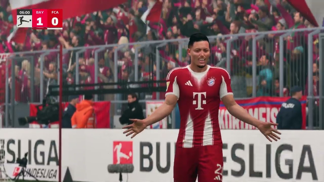 Bundesliga in meiner Profi Karriere bei die Bayern und spiele gegen Fc Ausburg